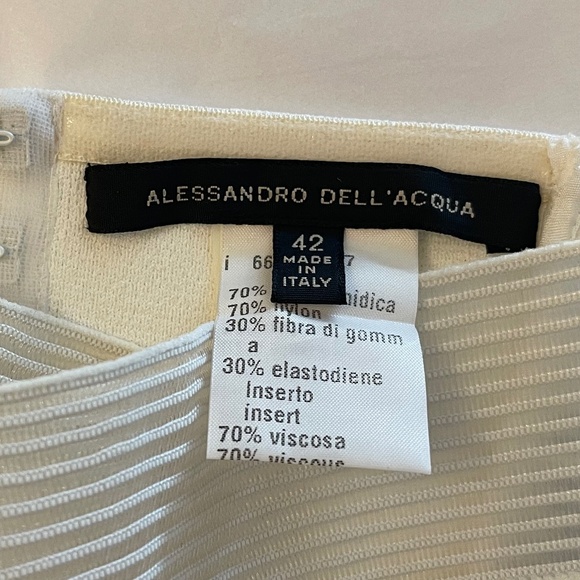 RARE! Hard To Find! Alessandro Dell\'Acqua Corset Mesh Belt IT 42 main image 11